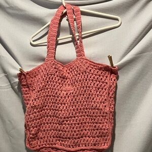 Universal Thread Pink Crochet Shoulder Bag
